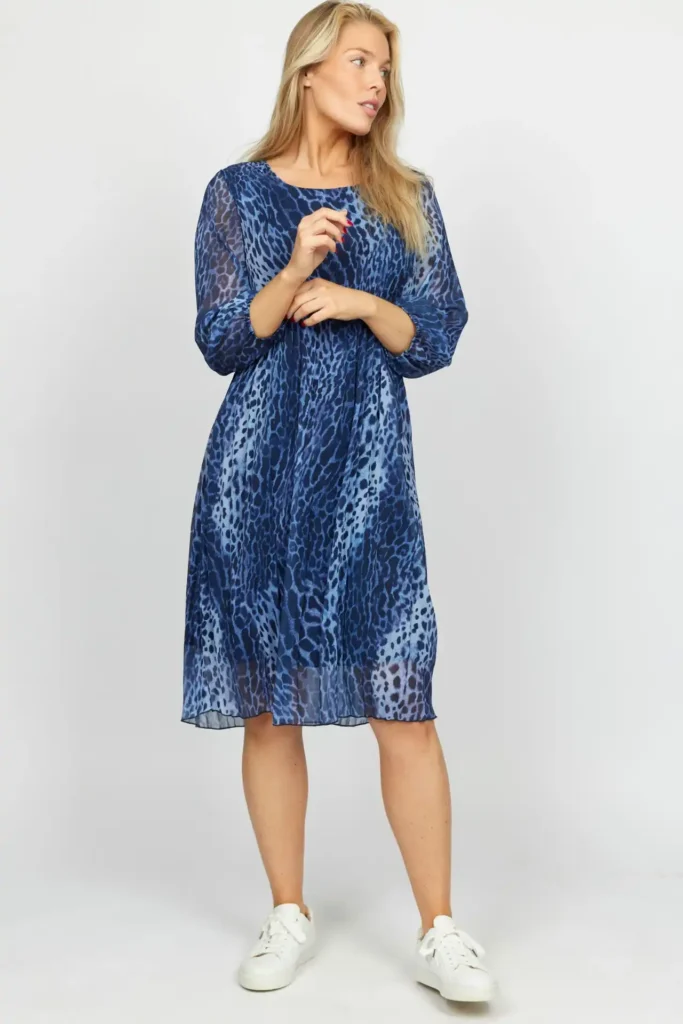 2Bizin sinikuvioinen mekko