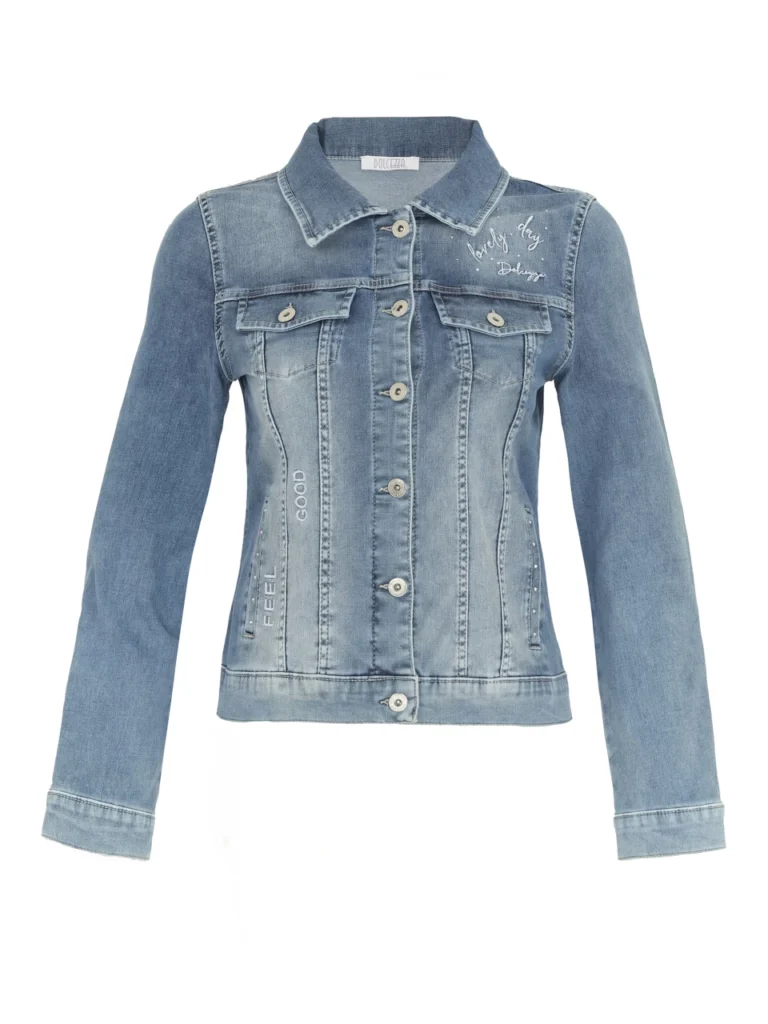 Dolcezzan upea sininen farkkutakki kirjailuilla