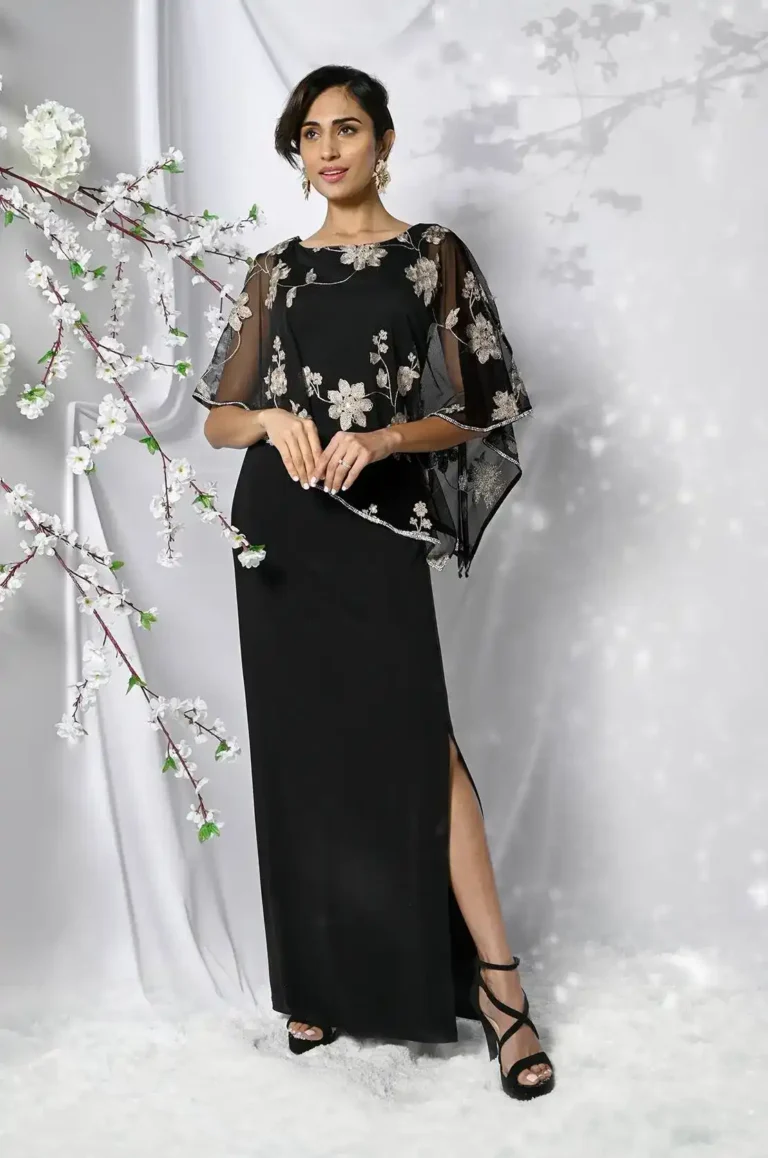 Frank Lymanin pitkä musta juhlaleninki-5