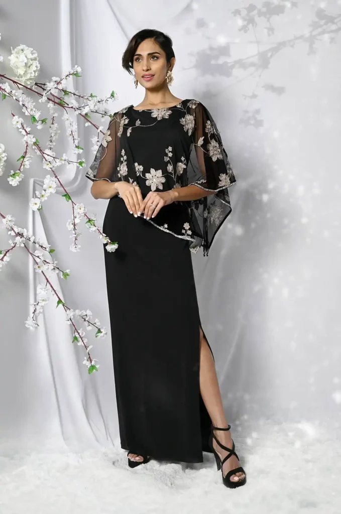 Frank Lymanin pitkä musta juhlaleninki