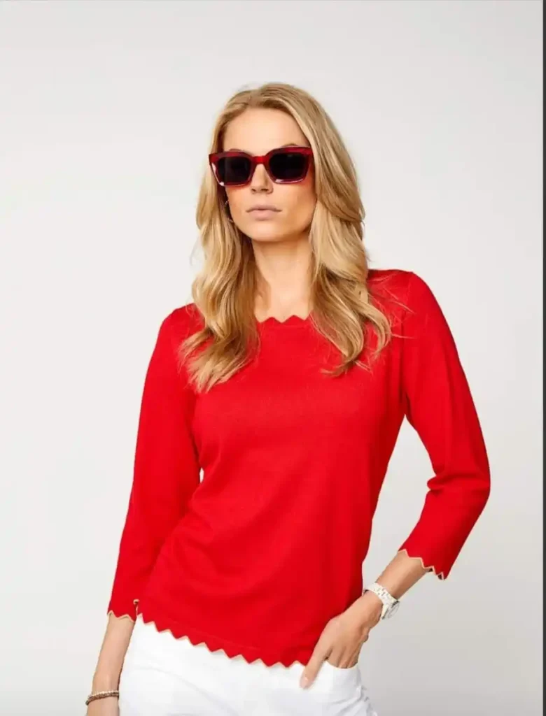 punainen 2Bizin neule